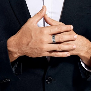 Anillos Yin Yang para Hombre y Mujer, Estilo Chino <span class=keywords><strong>Tai</strong></span> Chi, Anillo de Nudillo Giratorio de Acero Inoxidable, Estilo Punk Moderno - Product Image 3