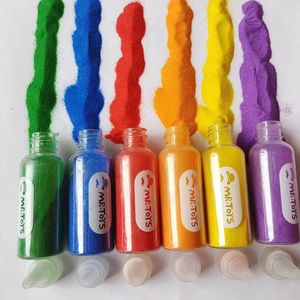 <span class=keywords><strong>Lot</strong></span> de 5 pièces bricolage coloré sable peinture Art perles jouets éducatifs créatifs pour enfants brouillard blanc <span class=keywords><strong>bougie</strong></span> matériel - Product Image 3