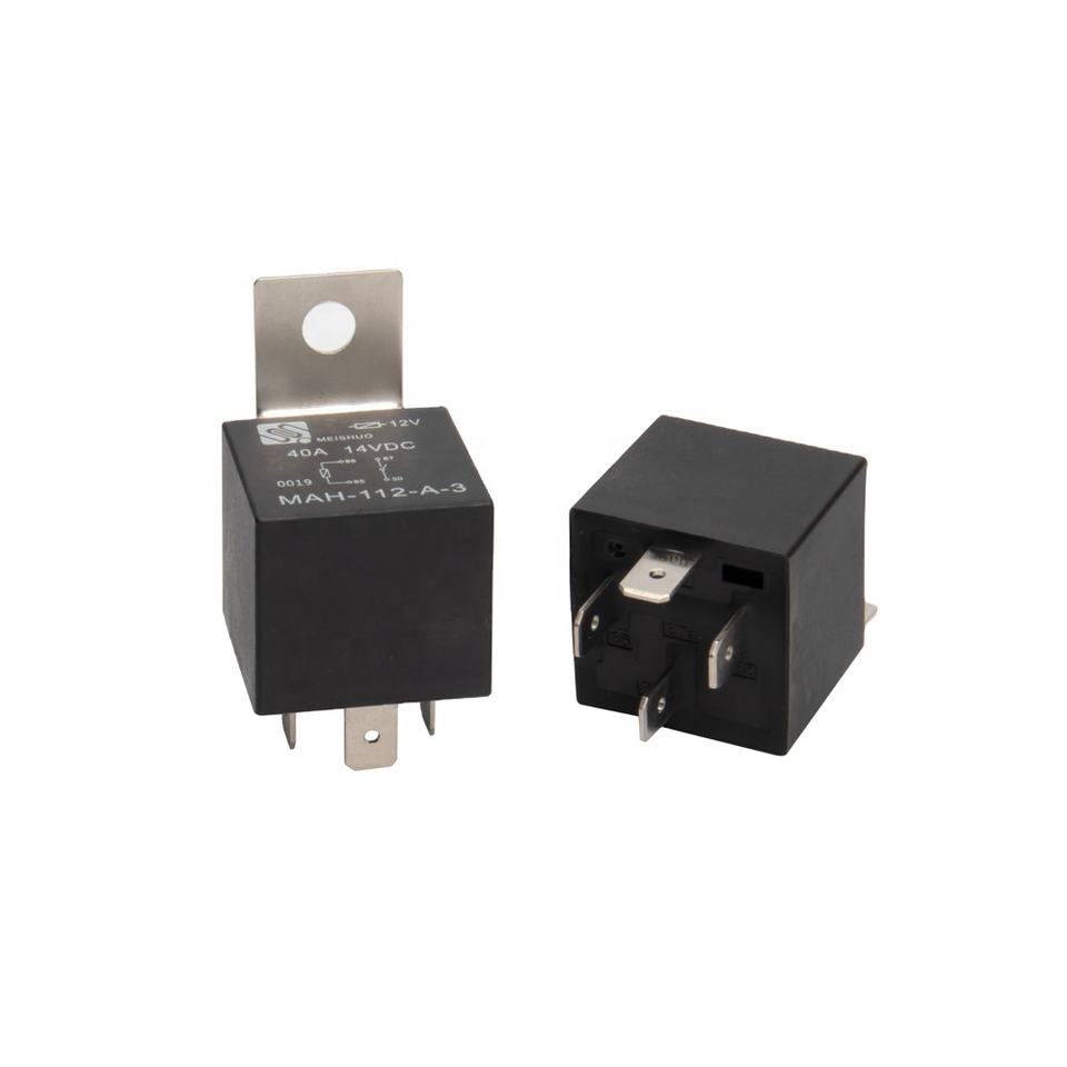 New Meishuo MAH-112-A-3 12V 4Pin 40A Rated Sealed Auto Relay for Car Control System