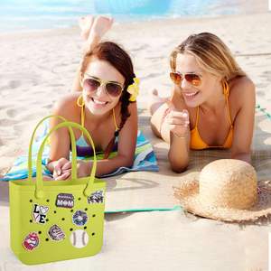 Abalorios de béisbol compatibles con bolsas Bogg, abalorios de béisbol acrílicos compatibles con Simply Southern Beach Bag Tote - Product Image 5