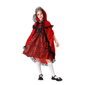 Disfraz de Princesa de Cuento de Hadas con Capucha para Niñas, Vestido de Halloween y Navidad, Traje de Cosplay para Actuaciones Escénicas - Product Image 5