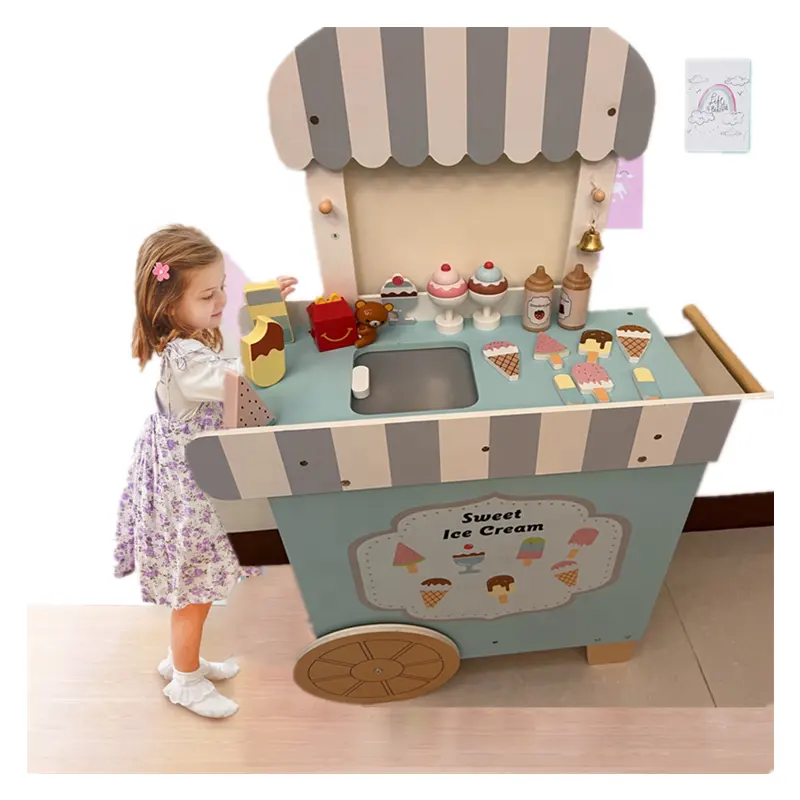 Jaminan Kualitas Mainan Rumah Bermain Anak-anak Mainan Dapur Kayu Set Dapur Kayu Mainan Berpura-pura Bermain