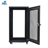Armoires réseau 19 pouces 18U 19 pouces 22U 27U 42U Boîtier de rack de serveur debout avec porte en verre avant verrouillable