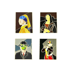 Broches de Esmalte de Arte Cubista al por Mayor, Clásicos y Modernos, con Diseños de <span class=keywords><strong>Pinturas</strong></span> <span class=keywords><strong>Famosas</strong></span>, Broches de Solapa de Metal Esmaltado a Granel, Insignias para Amantes del Arte, Regalo - Product Image 2