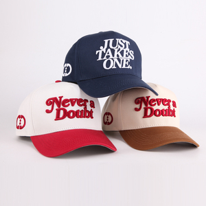 Di alta qualità personalizzato 5 pannello berretto da Baseball 3D ricamato Logo in cotone lavato telaio per uso esterno cappelli sportivi cappelli - Product Image 4