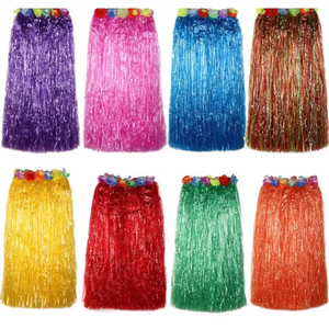 Set per Feste di Carnevale a Doppio Strato, Accessori per Spettacoli, Gonna da Ballo Hawaiana Hula - Product Image 1
