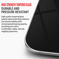 Balance numérique en verre trempé de haute précision avec grand écran LCD pour le suivi du poids et le fitness à domicile (vente en gros)