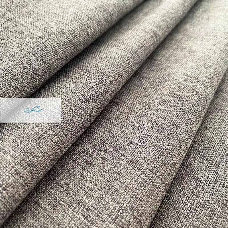 Fabricação de tecido jacquard bordado de linho de alta qualidade com 220 cm de largura