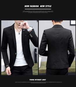 เสื้อเบล<span class=keywords><strong>เซอร์</strong></span>ผู้ชายทรงเข้ารูป สไตล์เกาหลี แบรนด์ดัง ดีไซน์เท่ห์  สำหรับฤดูใบไม้ผลิแ<span class=keywords><strong>ล</strong></span>ะฤดูร้อน สีพื้น เรียบง่าย สบายๆ - Product Image 4