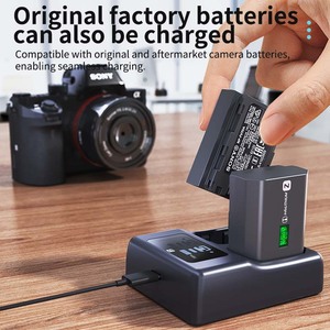 <span class=keywords><strong>Chargeur</strong></span> intelligent à double compartiment FB pour <span class=keywords><strong>Sony</strong></span> <span class=keywords><strong>NP</strong></span> <span class=keywords><strong>FZ100</strong></span> avec fonction DC pour appareils photo A7M5 A7R5 A7M4 A7S3 A7M3 A7C2 A6600 A6700 - Product Image 5