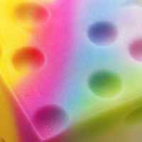 Jouet anti-stress souple et coloré en forme de fromage arc-en-ciel à remontée lente