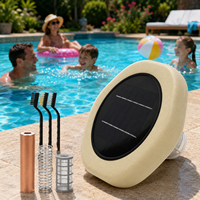 Équipement d'entretien de piscine extérieure automatique à énergie solaire, avec fonction d'économie d'énergie et de déchlorage