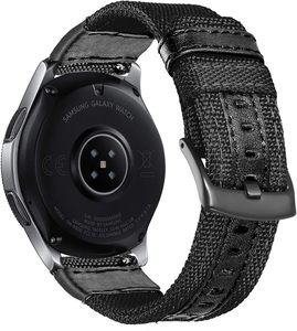 Pour Blissbands Bracelet en cuir en nylon de luxe pour hommes 20mm et 22mm Bracelets <span class=keywords><strong>Smartwatch</strong></span> en deux parties avec dégagement rapide - Product Image 5