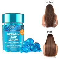 Sérum Traitant Capillaire Qquaker en Gros Personnalisé pour Cheveux Abîmés et Chute de Cheveux, Capsules d'Huile de Vitamine C et E pour des Cheveux Lisses et Soyeux
