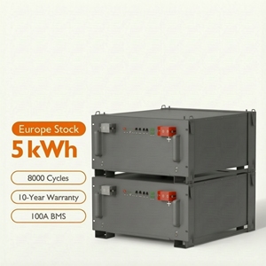 ระบบจัดเก็บพลังงานภายในบ้านแบบติดตั้งบนชั้นวาง แบตเตอรี่ LiFePO4 51.2V 5-10kW พร้อมระบบจัดการแบตเตอรี่ (BMS) ดีไซน์แบบโมดูลาร์ ขยายได้ง่าย ควบคุมผ่านแอปพลิเคชัน รองรับการใช้งานแบบออฟกริด - Product Image 1