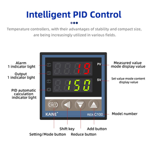 مخرج مُرحل KANE M * a AC220V sr K/E/J/<span class=keywords><strong>PT100</strong></span> شاشة إدخال ذكية رقمية آلية - Product Image 4