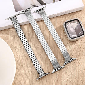 สายนาฬิกาสำหรับผู้หญิงสายเดี่ยวสุดหรูสายนาฬิกาสเตนเลส304บางแ<span class=keywords><strong>ล</strong></span>ะระบายอากาศได้ดีดีไซน์ใหม่สำหรับ Apple S10-Wholesale - Product Image 3