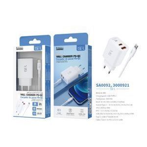 Cargador de pared C L Home Charger PD QC 3.0 con carga rápida para teléfonos inteligentes y tabletas - Product Image 3