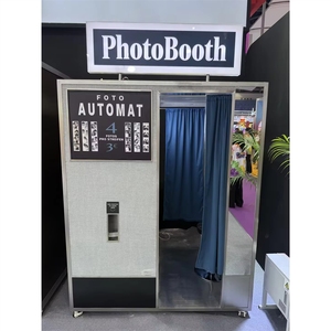 Cabine photo d'identité intérieure en forme de tente / <span class=keywords><strong>Prix</strong></span> / <span class=keywords><strong>Selfie</strong></span> / Vintage Noir et Blanc - Product Image 1