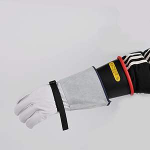 Elektronik üretim 20kv sarı LLabel sınıf <span class=keywords><strong>2</strong></span> ASTM D120 standart PPE elektrik eldivenleri - Product Image 3