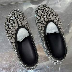 Nuevas Sandalias Negras Premium 2026 con Cristales y Pedrería, Pantuflas Casuales Decoradas con Diamantes de Imitación - Product Image 4