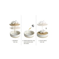 Diffuseur de roseaux à fleurs en céramique écologique personnalisé Forme de bouteille Parfum de maison Désodorisant en porcelaine Roseau parfumé
