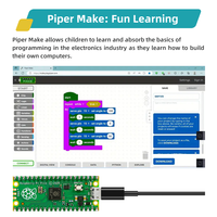 Kit de Iniciación Básico Raspberry Pi Pico para Educación STEM de KUONGSHUN, Kit de Circuitos Eléctricos de 82 Componentes para Programación DIY, Compatible con Arduino