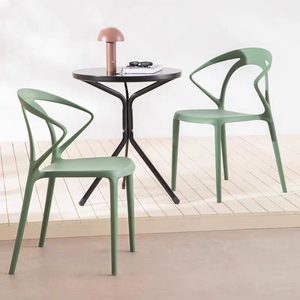 Thiết kế hiện đại bazhou nhà máy Bán Buôn Đồ nội thất nhà hàng ngoài trời Heavy Duty đen nhựa Ghế ăn cho bán - Product Image 4