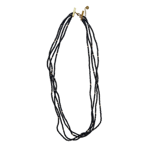 Collar de Moda con Cuentas, Acero Inoxidable 316L, Baño de Oro PVD, Sostenible, Resistente, Multihilo, Largo - Product Image 2