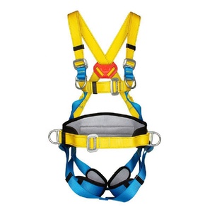 5点フルボディ安全ハーネスシートベルト屋根ふきロックマウンテンクライミング空中作業のための落下防止装置 - Product Image 1