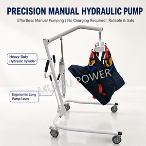 Elevador Hidráulico Manual para Pacientes, 180 kg, Grúa de Transferencia Médica con Eslinga para Discapacitados, Parapléjicos y Cuidado de <span class=keywords><strong>Ancianos</strong></span> - Product Image 1