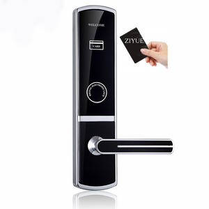 Electronic <strong>Smart</strong> RFID <strong>Card</strong> Hotel Wooden Door Lock V9 Pro Hotel Lock <strong>Software</strong> ET719RF - Product Image 1