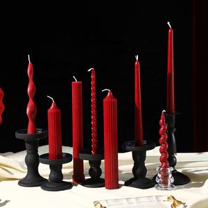 Vela Aromática de Cera de Soja Ecológica, Personalizable con Logotipo, sin Llama, Roja, de Larga Duración, Natural y Orgánica, Decoración para el Hogar de Pascua - Product Image 2