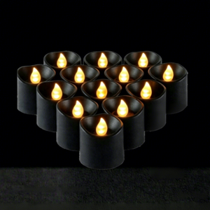 Lot de 12 bougies <span class=keywords><strong>LED</strong></span> sans flamme à télécommande, effet flamme 3D, en plastique, avec minuterie 2/4/6/8H, fonctionnant sur piles, pour mariage - Product Image 6