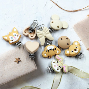 Clip para Chupete de Fábrica, Cadena de Silicona para Dentición, Juguetes con Logotipo Personalizado, Bolsa OPP, Clips de Dibujos Animados para Sujetar Chupetes de Bebé - Product Image 6