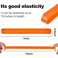 Sangle en silicone élastique antidérapante personnalisée, durable et polyvalente, pour accessoires de cuisine et de salle de bain