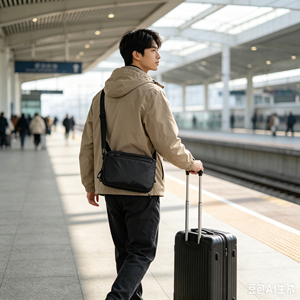 Unisex <strong>Waterproof</strong> Barrel-shaped Waist Pack Belt Bag Multi-purpose Crossbody Sling Tactical Single-Shoulder Bag Crossbody Bag - Product Image 4