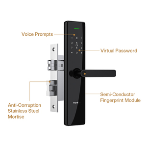Điện Thông Minh Nhôm Thông Minh Khóa Nhà Căn Hộ Kỹ Thuật Số Mật Khẩu Sinh Trắc Học Vân Tay Keyless Bàn Phím Truy Cập Thẻ - Product Image 2
