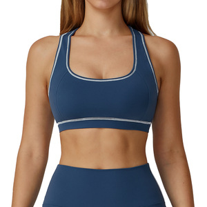 Soutien-gorge de sport Disko Sport Color Block Yoga Bra, bonnet moyen, bonnet intégral, en nylon et élasthanne, pour la course à pied et les entraînements en extérieur - Product Image 2