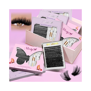 Kit di Extension Ciglia a Prezzo di Fabbrica, Ciglia Individuali a Ciuffetti con Etichetta Privata, Ciglia <span class=keywords><strong>Pre</strong></span>-Tagliate a Segmenti con Curvatura D - Product Image 2