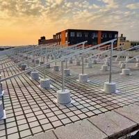Support de montage au sol pour panneau solaire en aluminium imperméable, pour usage domestique, entrepôt UE