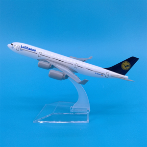 Modèles d'avions en alliage moulé sous pression <span class=keywords><strong>Airbus</strong></span> et Boeing de 14 cm et 16 cm, ornement d'aviation avec base de présentation - Product Image 1