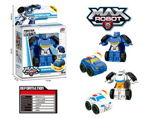 Jouets de voiture robot transformables miniatures à friction pour enfants de 2 à 7 ans, avec lumière PC – Nouveauté très demandée des fabricants - Product Image 1