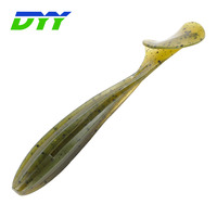 Leurre souple en caoutchouc pour pêche à la traîne, queue de pagaie, 8,5 cm, 5,4 g, type wiggle, fabriqué aux États-Unis