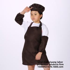 Cross-border <strong>Children's</strong> Sleeveless <strong>Apron</strong> Black White Polyester Anti-fouling Baking Art Painting Protective <strong>Apron</strong> - Product Image 4
