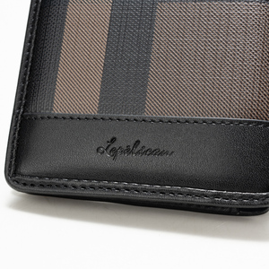 Men's Slim Fold <b>Wallet</b> Panelled PU Bifold Short <b>Wallet</b> Minimalist Card <b>Holder</b> for Gift - Product Image 6