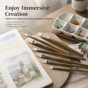 Paul Cezanne gros artiste chèvre cheveux pinceau aquarelle <span class=keywords><strong>peinture</strong></span> <span class=keywords><strong>pinceaux</strong></span> pour Art <span class=keywords><strong>peinture</strong></span> - Product Image 6