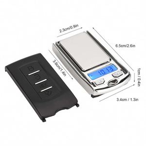 Factory Hot Selling OEM/ODM 200g <b>Mini</b> Diamond Electronic Pocket <b>Scale</b> with Blue Backlit LCD Display and 0.01g Accuracy - Product Image 4