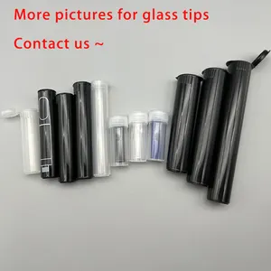Custom Platte Mond Glas Tips Voor Pre Roll Filter Tips 8X35mm Custom Size