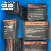 Señalización de Advertencia de Seguridad Personalizada para Maquinaria de Construcción Anodizada, Placas de Identificación para Equipos Industriales